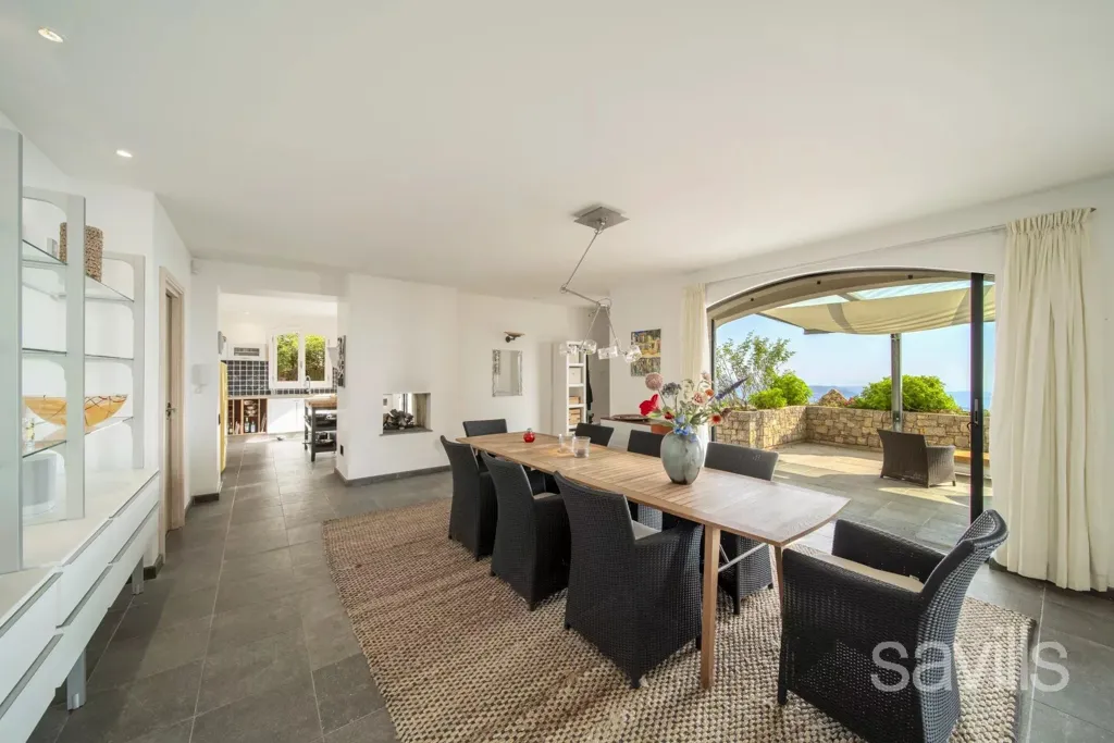 Dining Room - Villa with Panoramic Sea Views in Valbonne