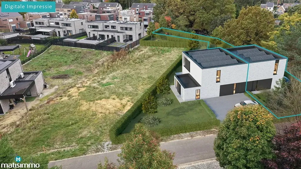 Õhuvaade - Rural Plot for Semi-Open Development in Heusden-Zolder