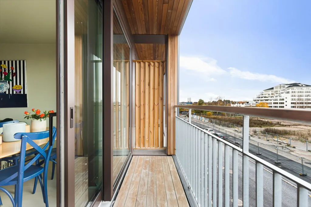 Balcon - Modern Apartment with Balcony in Uppsala