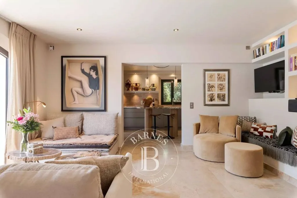 Salón - Luxury Villa with Pool in Roquefort-les-Pins