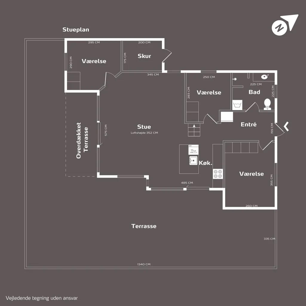 Plan - Holiday Home with Beach Access in Vejby