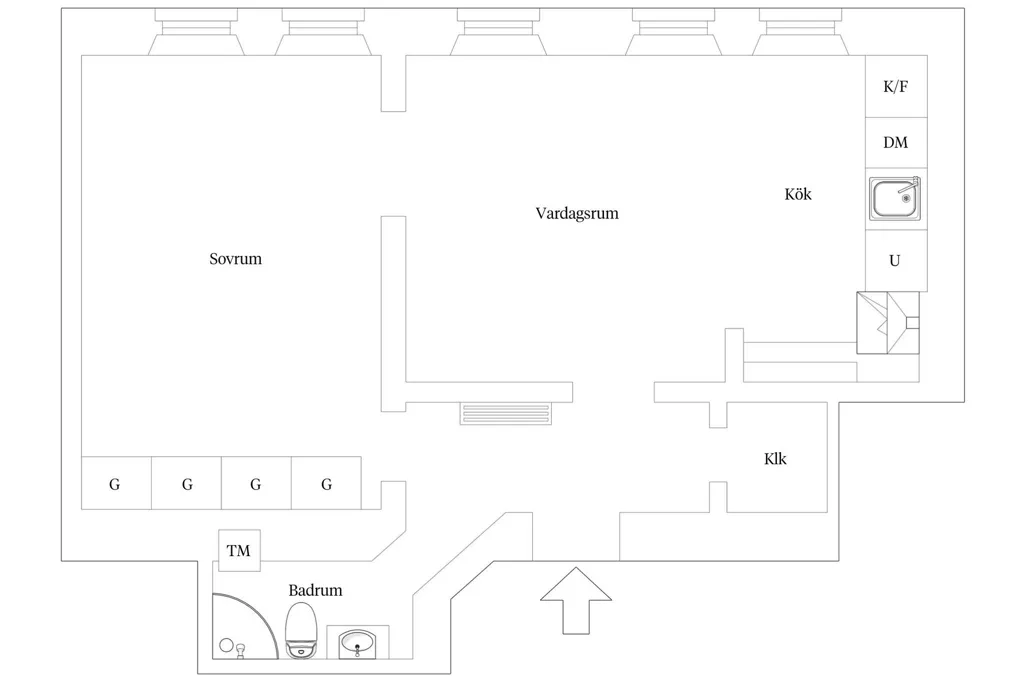 Plan - Charming Flat with High Ceilings in SoFo