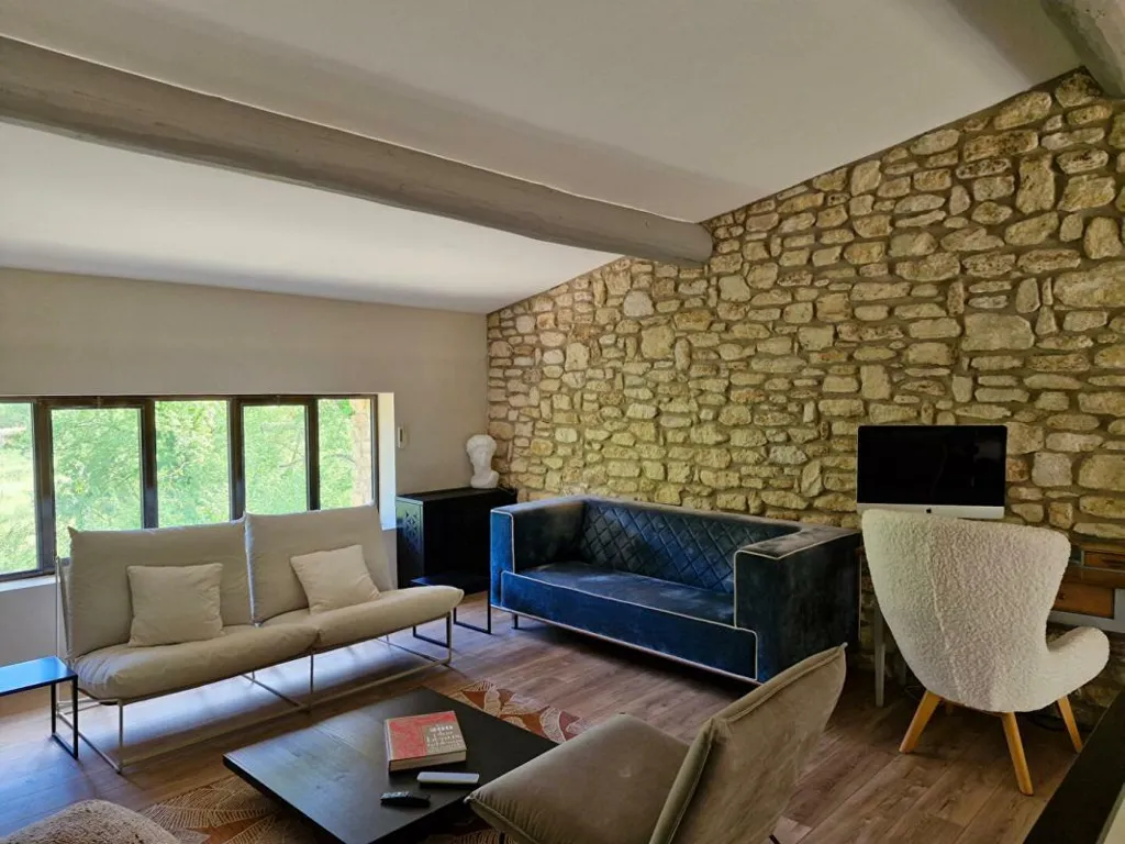 Séjour - Villa Luxueuse avec Piscine à Ménerbes