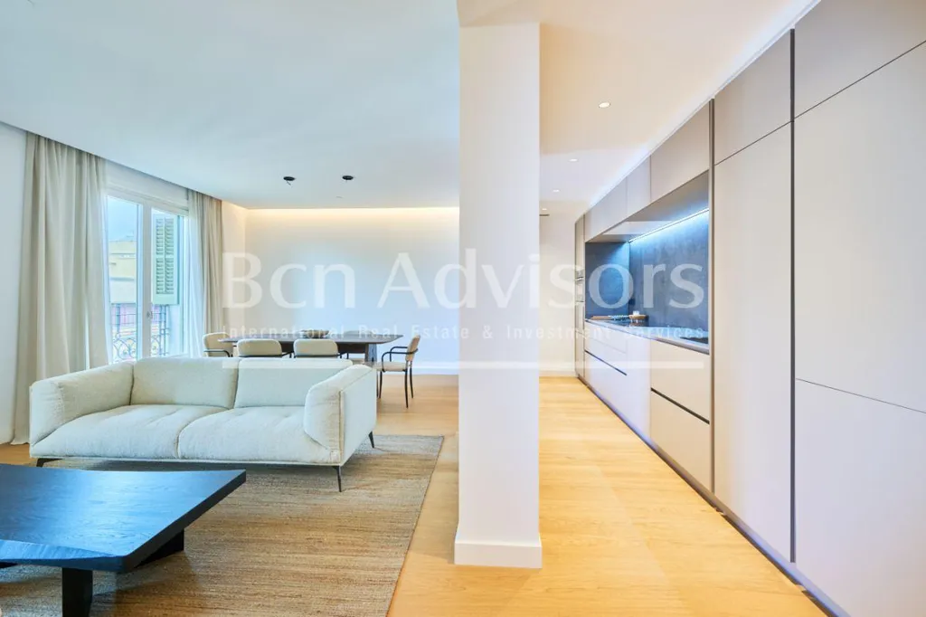 Séjour - Refurbished Flat with Terrace in Passeig de Gràcia