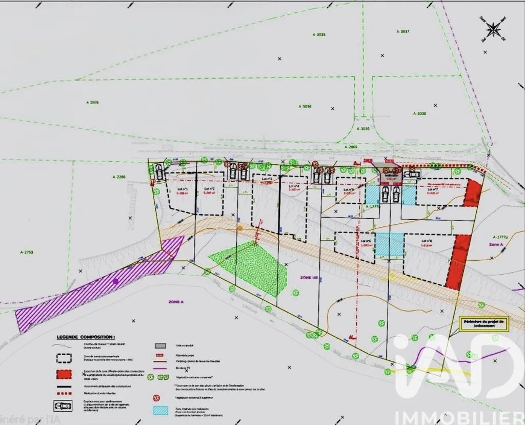 Plan - Terrain à Bâtir avec Vue Montagne à Formiguères