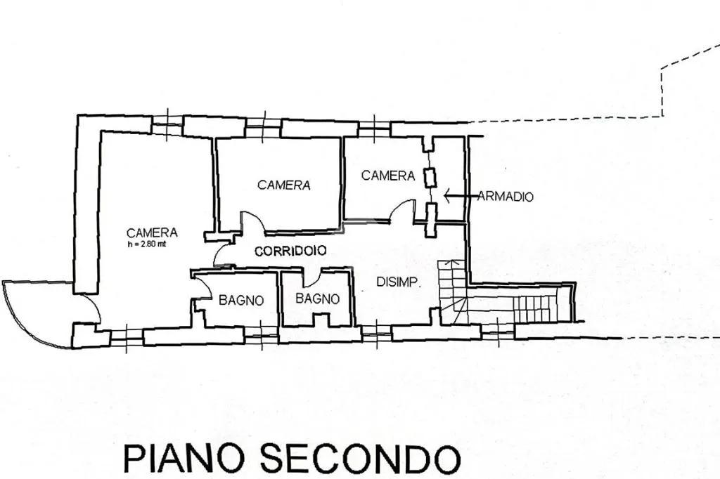 Plan - Independent House with Balcony in Samone