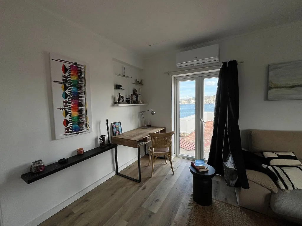 Living Room - Apartment with Sea View and Pool in Cala de Bou