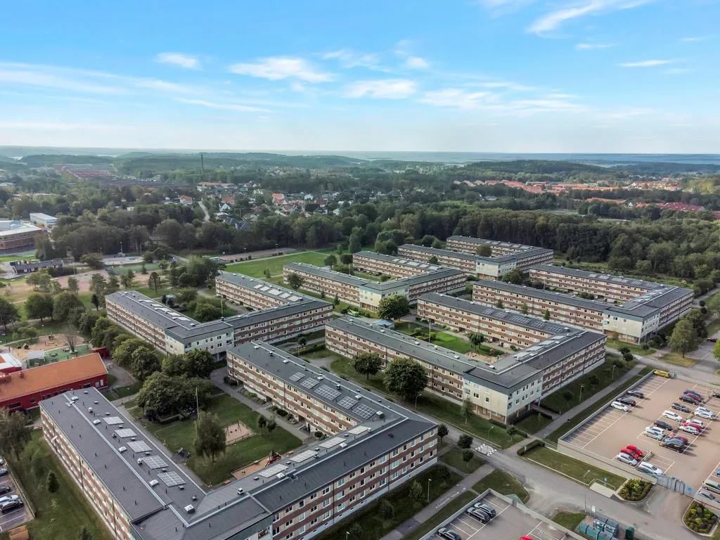 Vue aérienne - Renovated Apartment with West-Facing Balcony in Göteborg