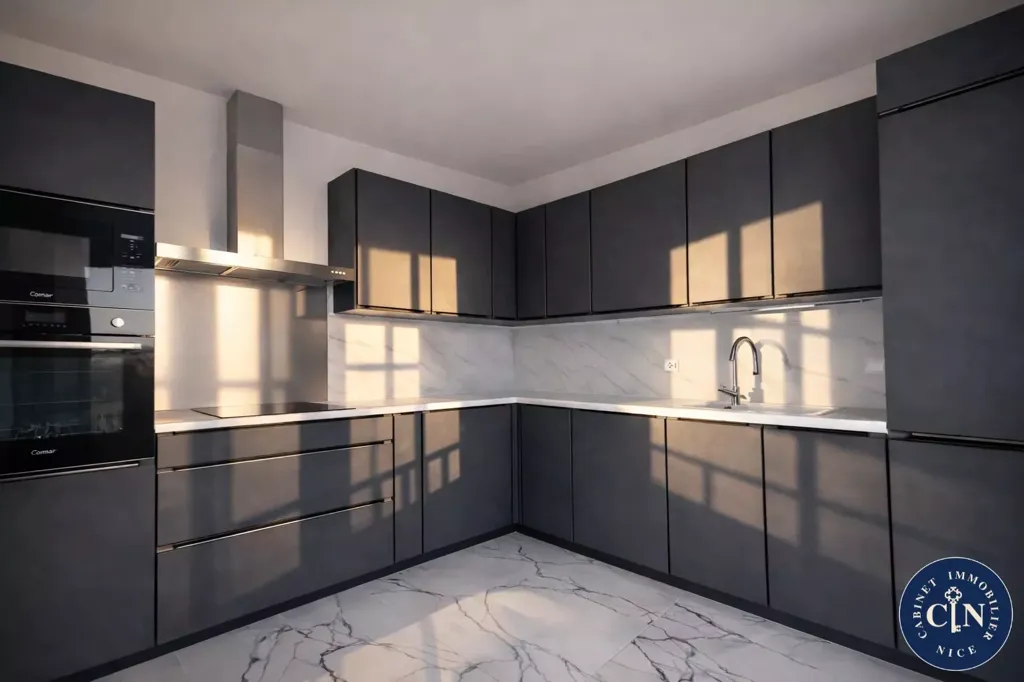 Cuisine - Appartement avec Vue Mer à Nice Ouest
