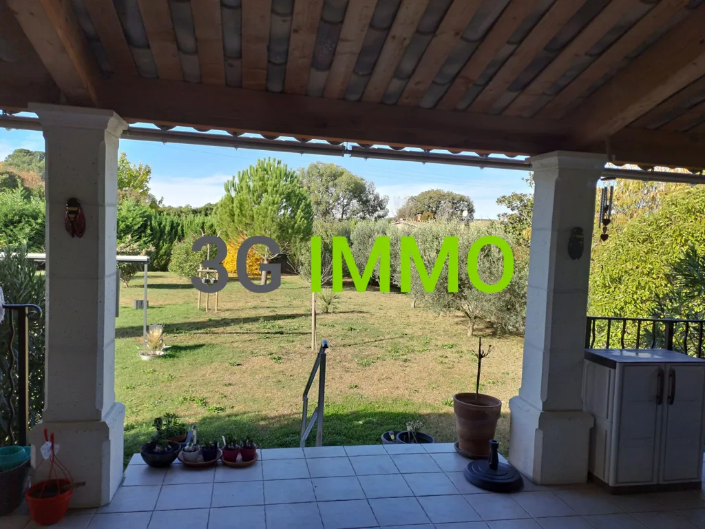 Terrasse - Villa de Plain-Pied avec Vue Dégagée près d'Uzès