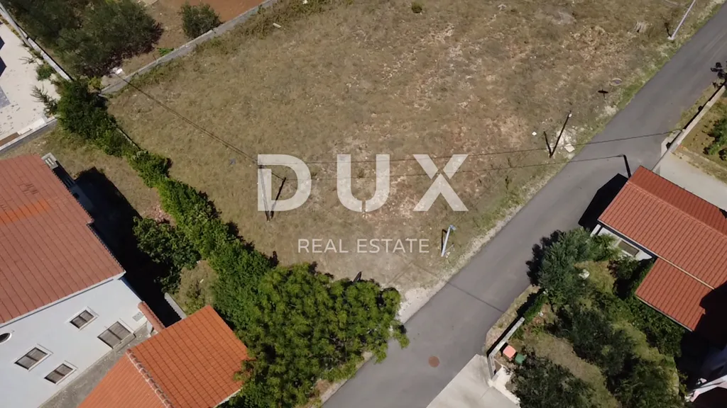 Vista aerea - Building Plot with Sea View in Privlaka, Zadar