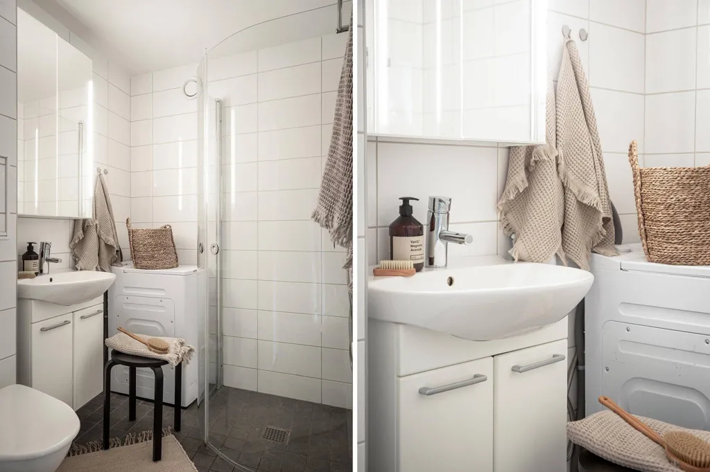 Salles de bain - Two-Bedroom Flat with Large Balcony in Ystad