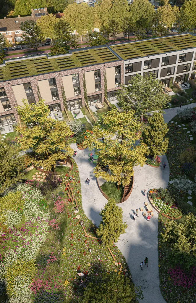 Vue aérienne - Parkview Apartment with Balcony in Utrecht