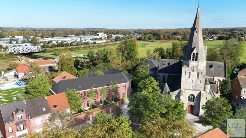 Õhuvaade - Historic Monastery Site with 25 Bedrooms in Denderleeuw