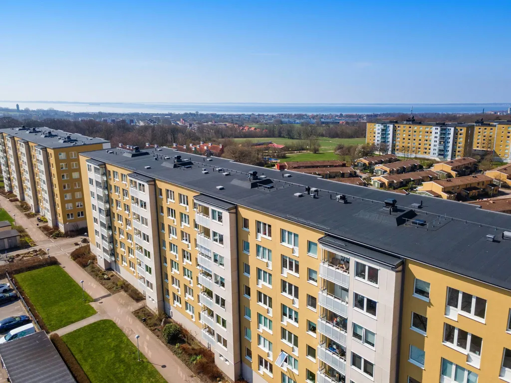 Vue aérienne - Apartment with Balcony in Skåne