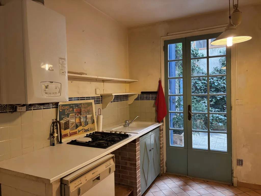 Köök - Apartment with Private Courtyard in Avignon Intra-Muros