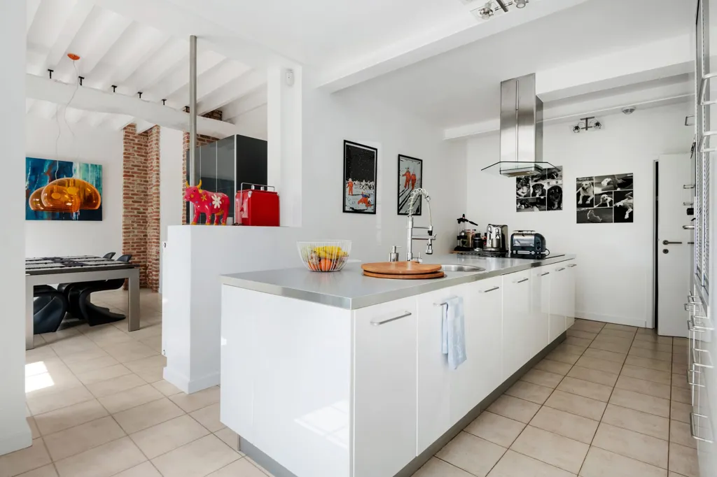 Köök - Renovated Country House with Spa in Willebroek