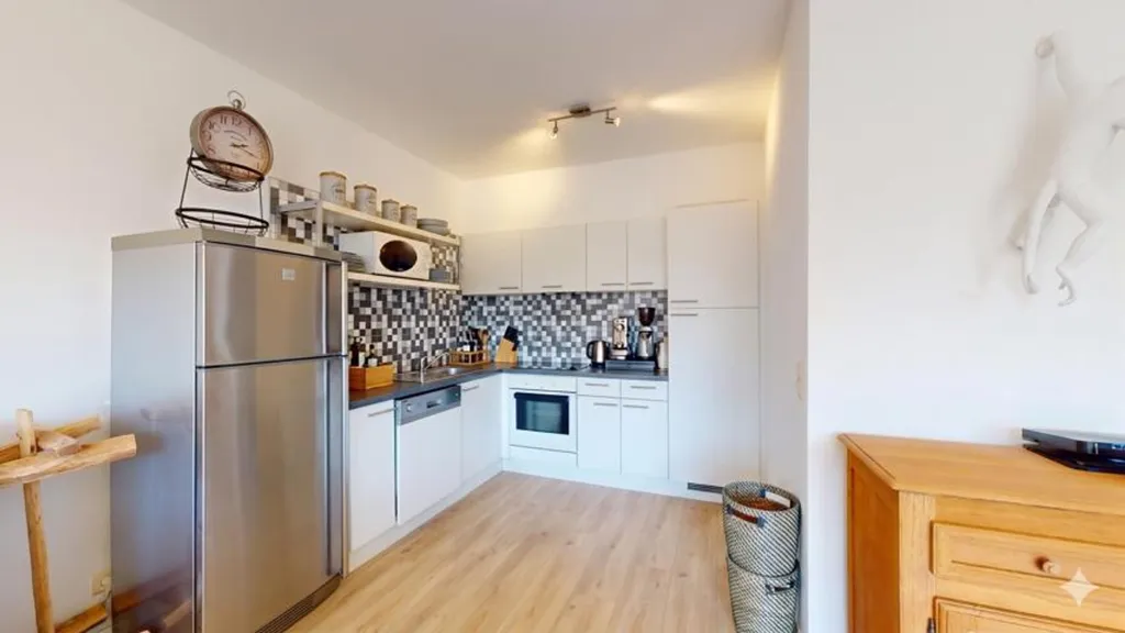 Köök - Bright Apartment with Terrace in Schaerbeek