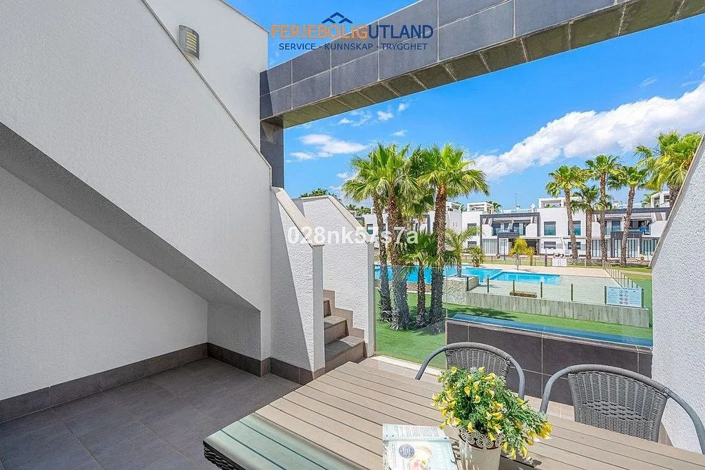 Terrasse - T2 Apartment with Pool in Cabo Roig