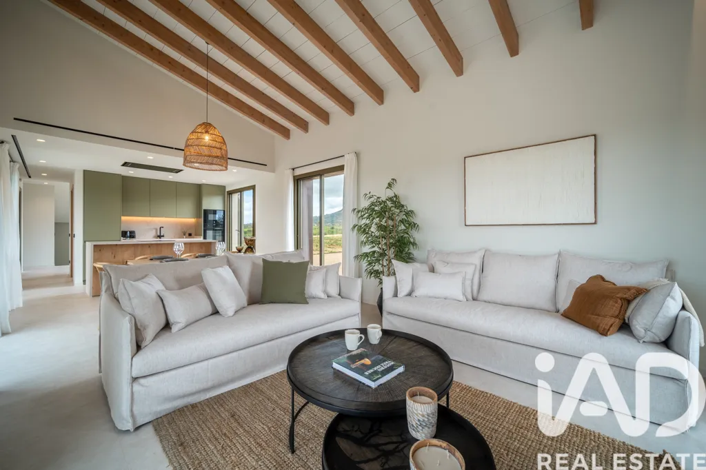 Living Room - Contemporary Chalet with Pool in Sineu