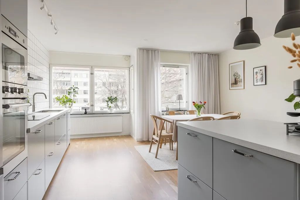 Kitchen - Renovated Apartment with Balcony in Central Linköping