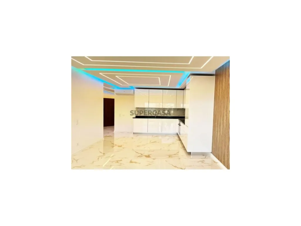 Kitchen - 3-Bedroom Flat with Sea View in Loulé