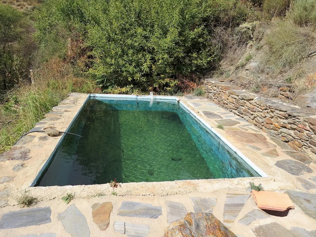 Piscina - High-Quality Mountain Cortijo with Spring in Válor