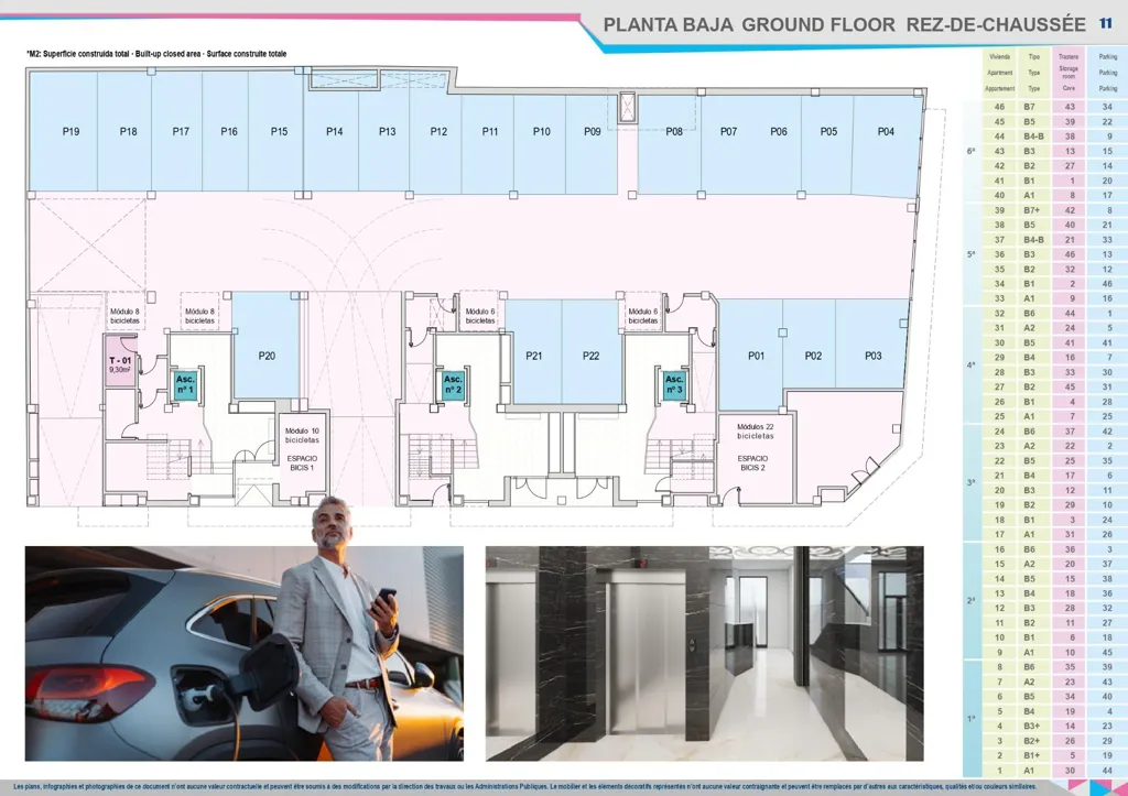Floor Plan - Modern Flat with Gym and Spa in Castellón