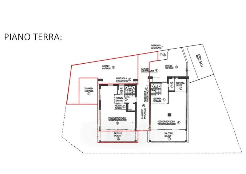 Plan - Modern Villa with Wellness Area in Badia