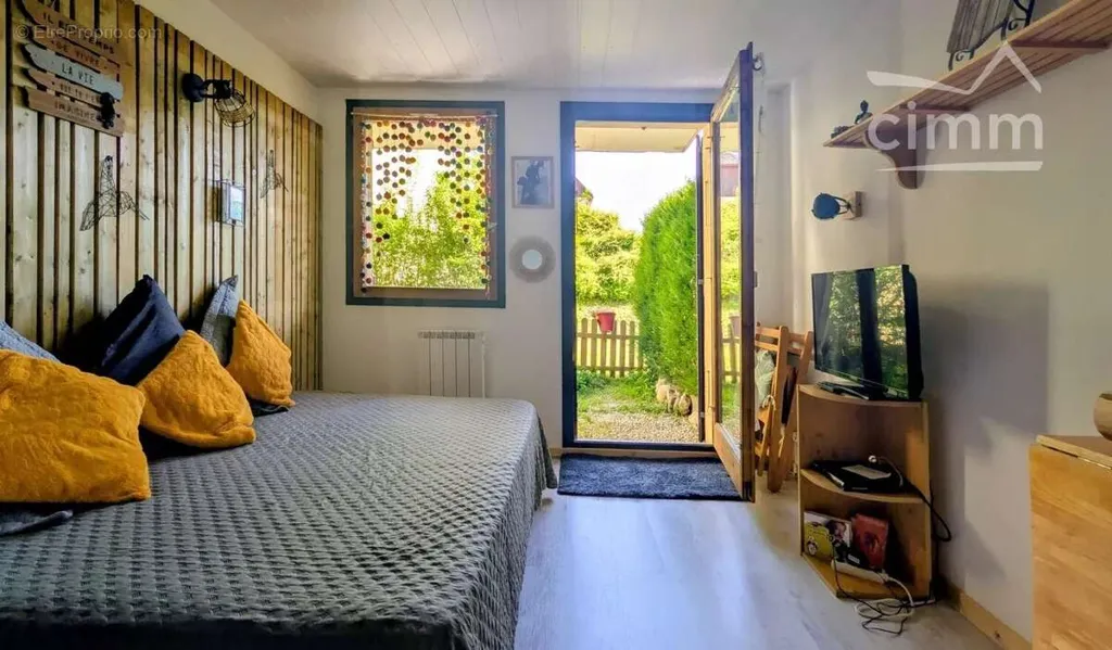 Bedrooms - Studio with Private Terrace in St Pierre de Chartreuse