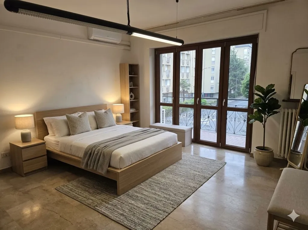 Camere da letto - Spacious 3-Bedroom Apartment in Erba