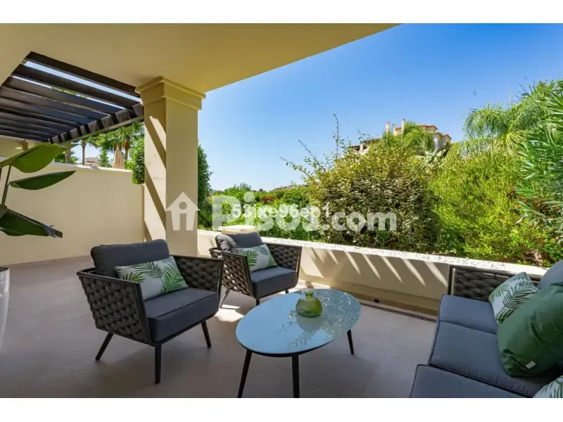 Terrasse - Ground Floor Apartment with Golf Access in Benahavís