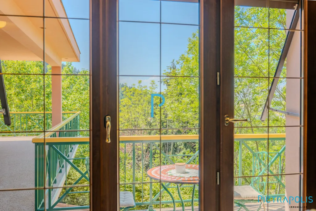 Balcony - Architect-Designed House with Garden in Thizy