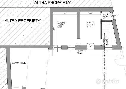 Plan - House Portion with Private Courtyard in Zeme