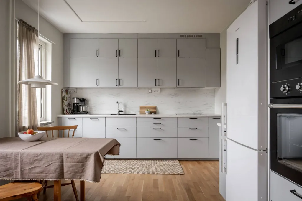 Köök - Apartment with South-Facing Balcony in Borås