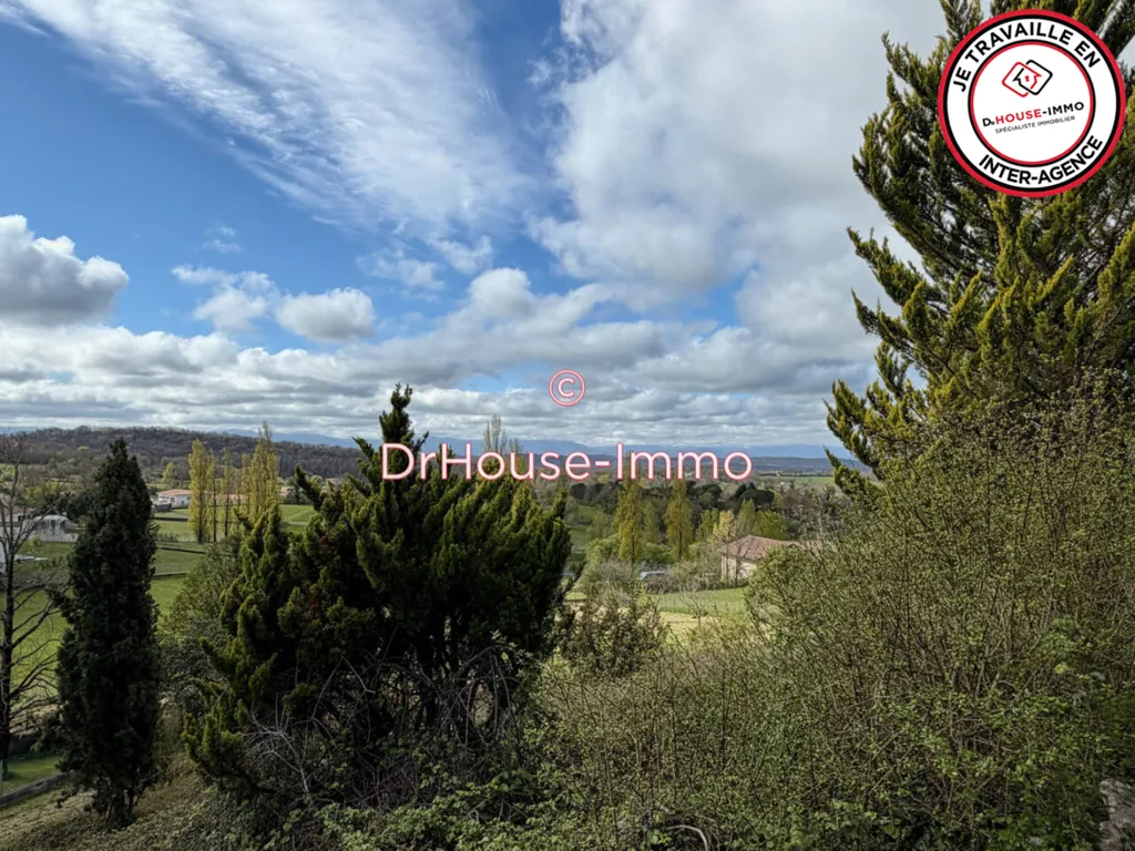 Jardin - Villa avec Vue Panoramique sur les Pyrénées à Aurignac
