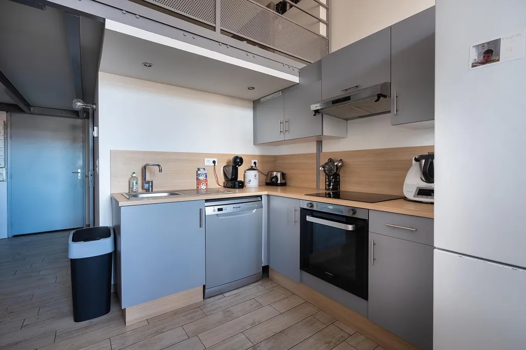 Köök - Loft with Ascenseur in Saint-Étienne
