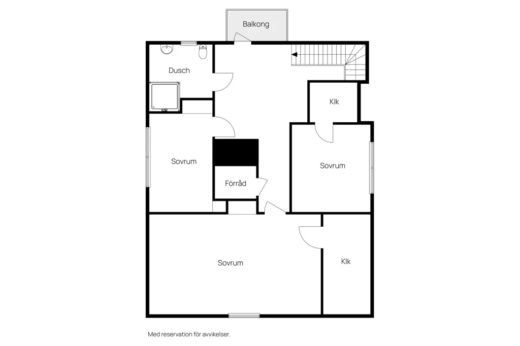 Plan - 1.5-Storey Villa with Central Location in Unnaryd