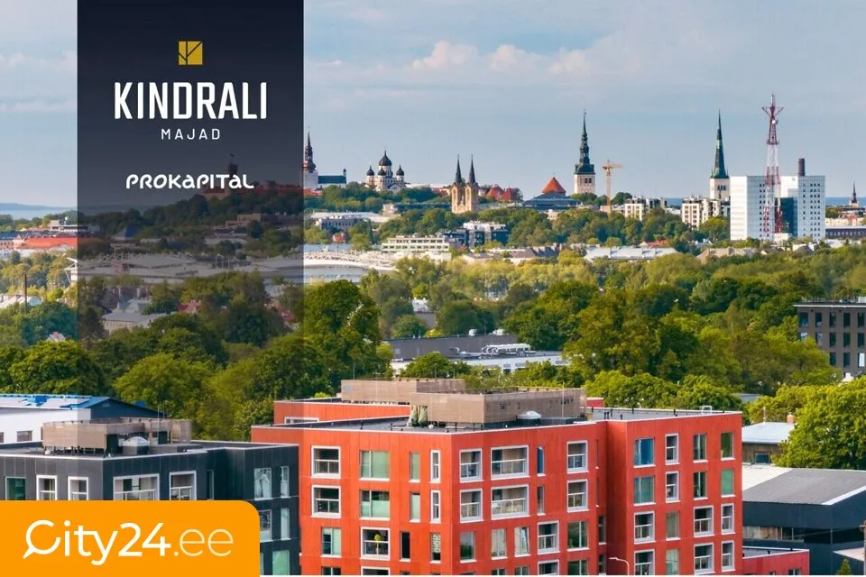 Aerial - Apartment with Sauna and Balcony in Kristiine