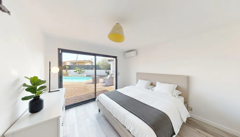 Chambres - Maison Contemporaine avec Piscine à Plaisance-Du-Touch