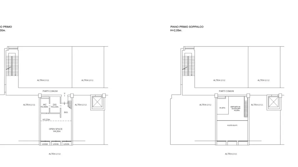 Plan - Loft with Balcony in Milan's Ponte Nuovo