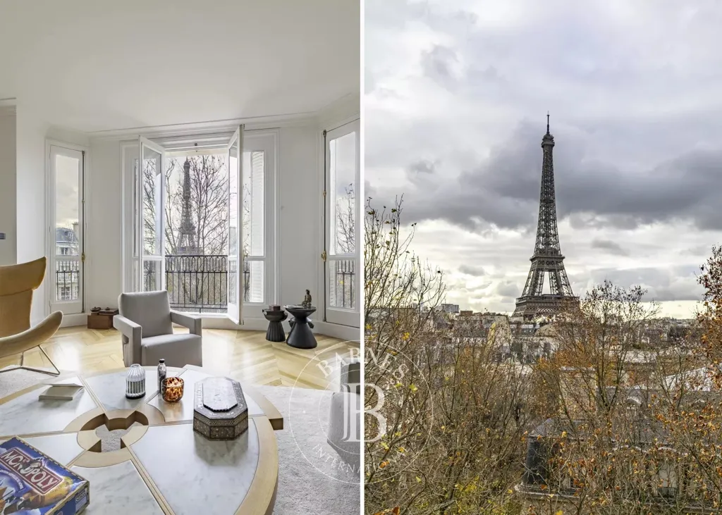 Elutuba - Upper Floor Apartment with Eiffel Tower View in Paris 7