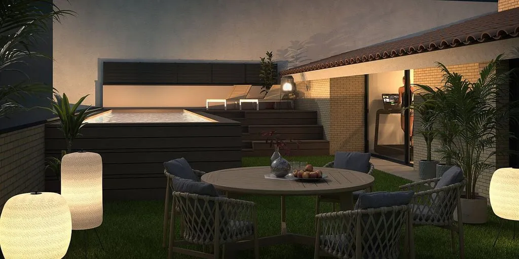 Terrasse - Apartment with Pool and Terrace in Viladecans