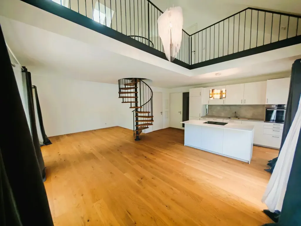 Köök - Maisonette Apartment with Terrace in Goldegg Centre