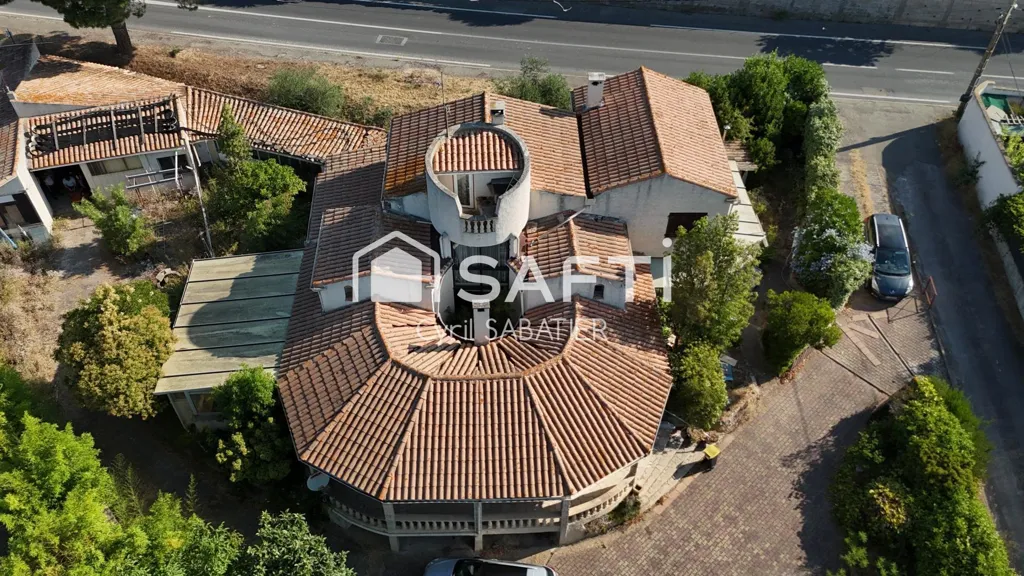 Vista aerea - Charming Maison with Pool in Lespignan