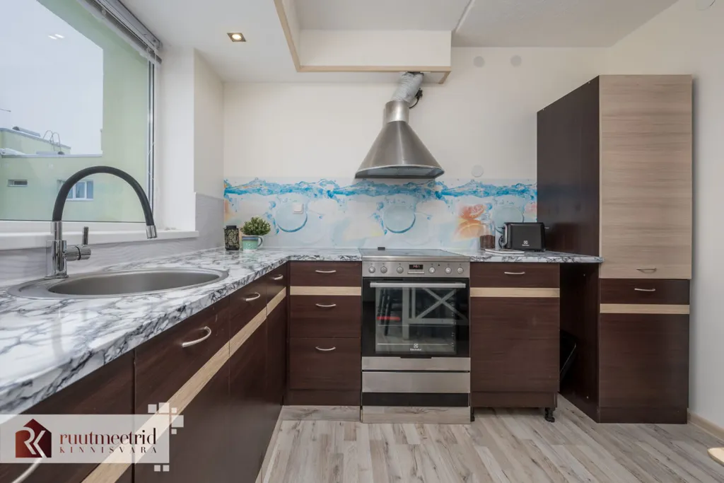 Cuisine - Stone Apartment with Balcony in Keila