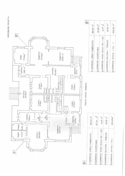 Plaan - Art Deco Villa with Garden in Cossato