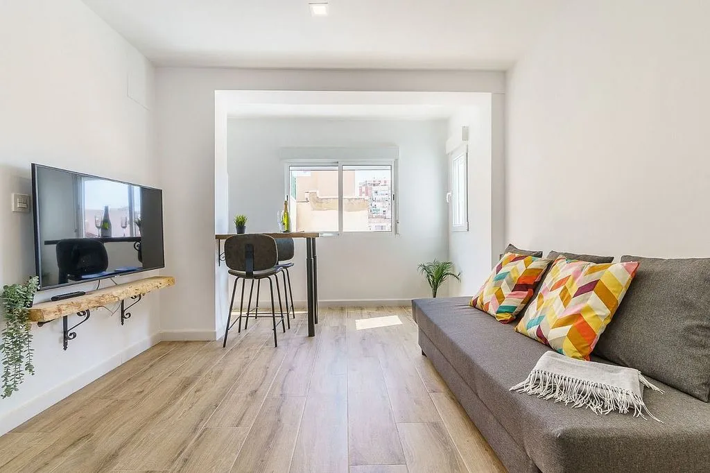 Séjour - Aménagé Studio with Air Conditioning in Málaga
