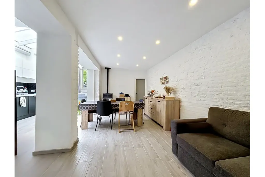 Séjour - Maison Contemporaine avec Terrasse à Antoing