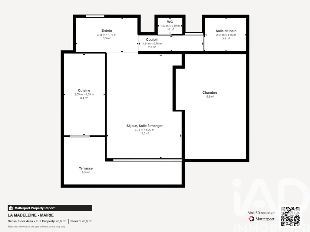 Plan - Appartement avec Terrasse au 6e étage à La Madeleine